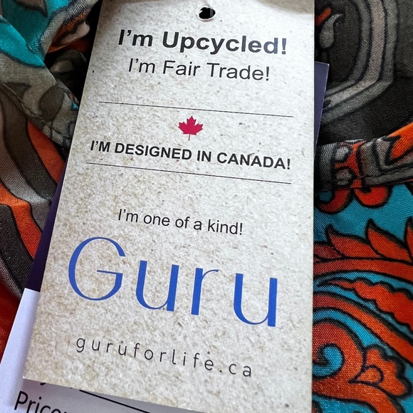 NEW 'Guru For Life' Silk Dress - Size M/L (Fits 8-10) - Picture 5 of 7
